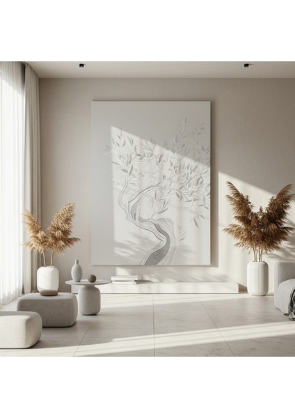 Zarif Zeytin Ağacı Soyut Sanat Tablosu fırsatları