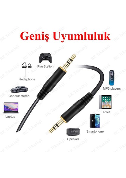 3.5 mm Stereo Erkek-Erkek Aux Ses Kablosu 1.5 Metre modelleri