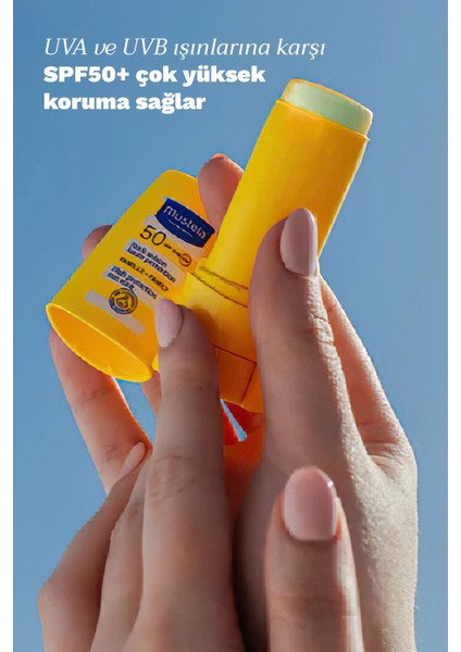 Güneş Koruyucu Stick SPF50+ 9 ml Normal Ciltler Bebek ve Aile Kullanımına Uygun Kokusuz fırsatları