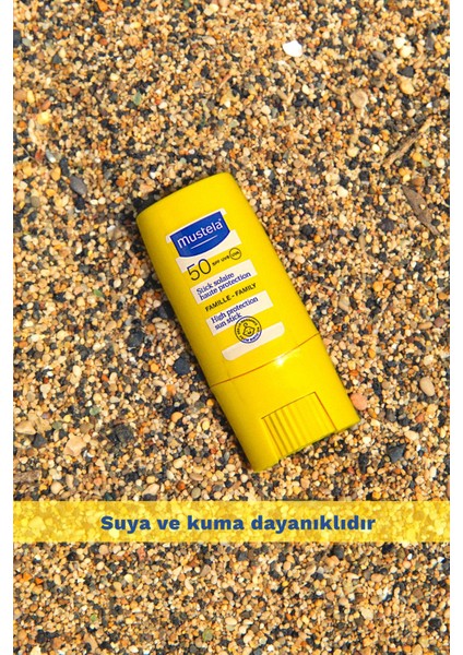 Güneş Koruyucu Stick SPF50+ 9 ml Normal Ciltler Bebek ve Aile Kullanımına Uygun Kokusuz
