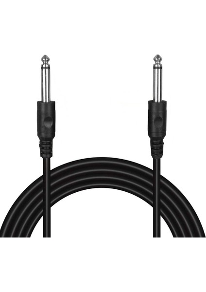 Mono 6.3mm 1/4" Jack Gitar Amfi Enstrüman Kablosu - 5 Metre