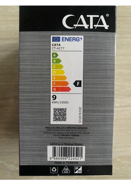 9W 6500K E27 LED Ampul - Enerji Tasarruflu Beyaz Işık Kaynağı indirimleri