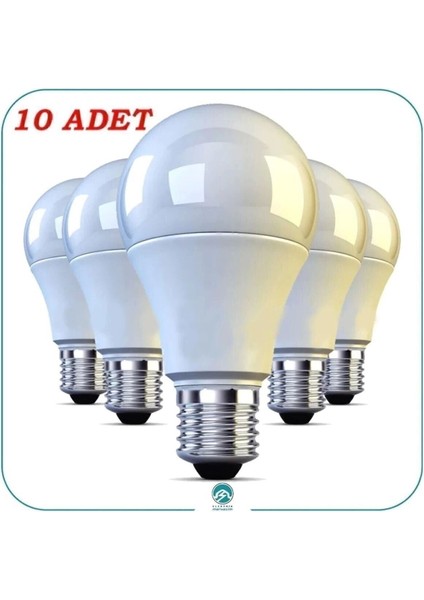 LED Ampul 10W 6400K E27 Beyaz Işık 10'lu Ekonomik Paket Enerji Tasarrufu Sağlayan fırsatları