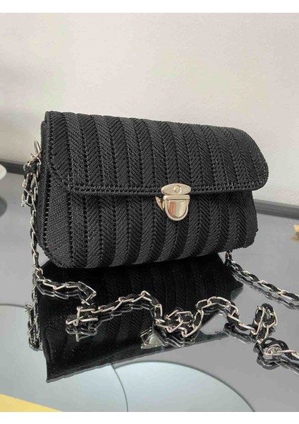 El Örgüsü Kanvas Kadın Çanta Zincir Askılı fiyatları