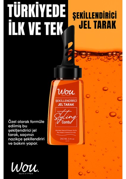 Saç Şekillendirici Jel Tarak 260 ml Işıltılı ve Dolgun Görünüm Ekstra Güçlü ve Saç Bakım Etkisi modelleri