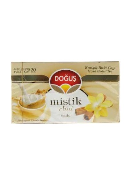 Mistik Chai Sade Karışık Bitki Çayı 20x2.5 gr Vitamin ve Mineral Bakımından Zengin