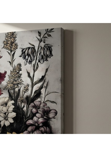 Karanlık Romantik Çiçek Buket Tablosu indirimleri