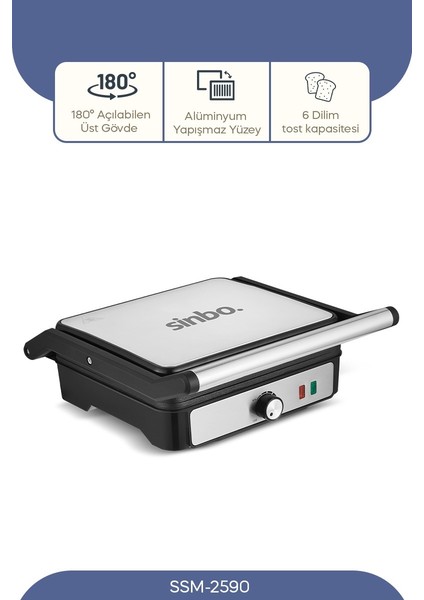 SSM-2590 Izgara & Tost Makinesi fırsatları