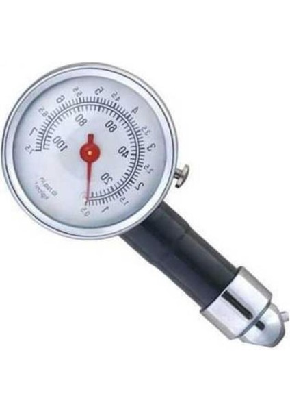 Metal Gövde Lastik Basınç Ölçer - Çift Birimli Gösterge, 8 Bar / 110 Psi, Tüm Araçlar, Motosikletler ve Bisikletler ile Uyumlu fiyatları