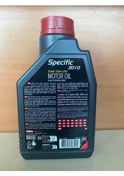 Specific 2010 Psa B71 2010 Fiat 9.55535-DM1 Sae 0W-20 1lt fiyatları
