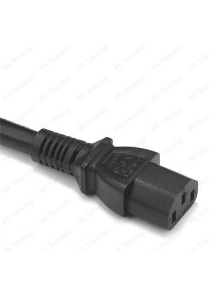 Kısa C13 Pc Monitör Tv Printer Power Şarj Kablosu - 50CM