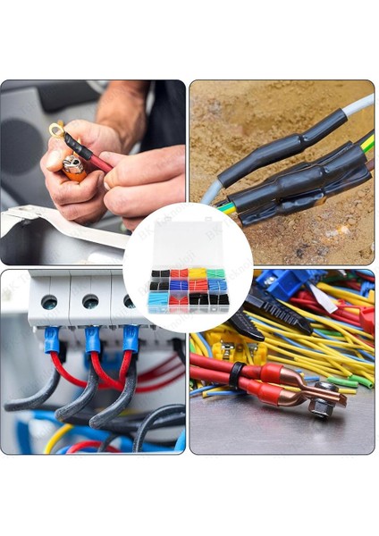 800 Adet Isıyla Daralan Makaron Seti Kablo Koruyucu Kılıf