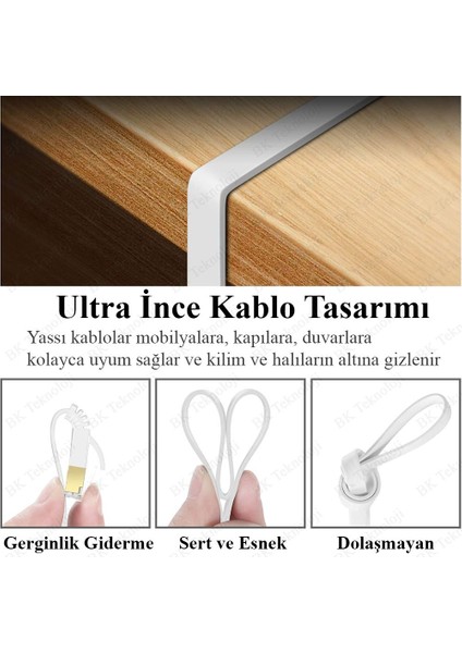 Cat6 Flat Yassı Ethernet Network Ağ Kablosu 1.8 Metre fırsatları