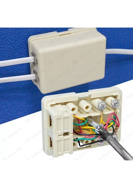 RJ11 6P4C 2 Li Telefon Dağıtım Kutusu Bağlantı Buatı fırsatları