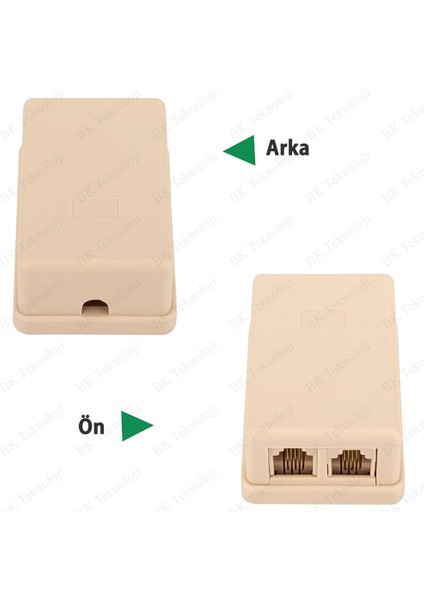 RJ11 6P4C 2 Li Telefon Dağıtım Kutusu Bağlantı Buatı