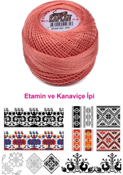 Kaplan Etamin ve Kanaviçe Ipi 8 No Kod/renk: 350 - Royaleks fiyatları