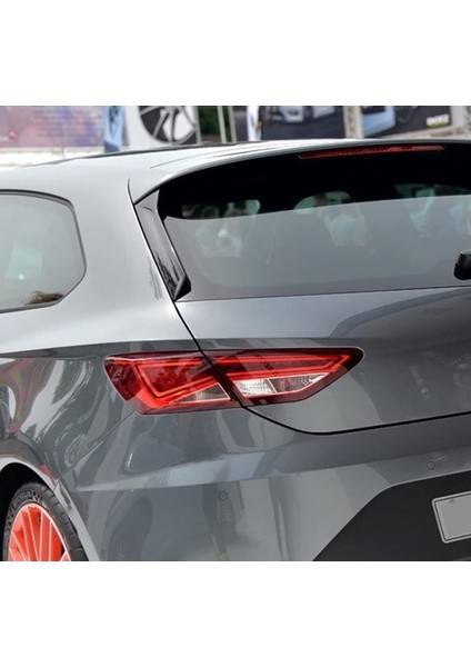 Leon Mk3 Uyumlu Arka Cam Kenar Spoiler Seti Parlak Siyah 2013-2019 (5 Ka fiyatları