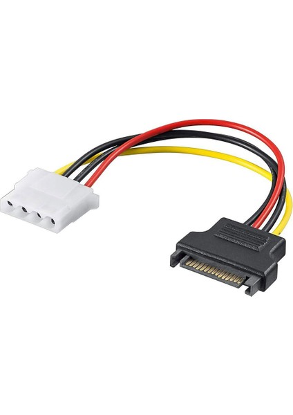 15 Pin Sata Erkek To 4 Pin Molex Ide Dişi Çevirici Kablo Sata - Ide Güç Kablosu