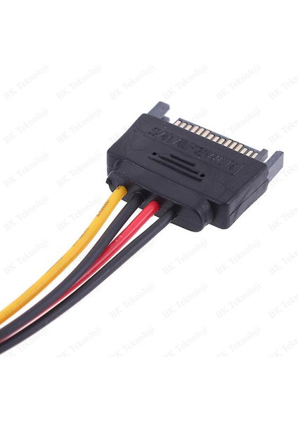 15 Pin Sata Erkek To 4 Pin Molex Ide Dişi Çevirici Kablo Sata - Ide Güç Kablosu