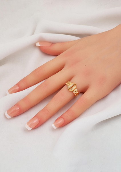 Rolex Tarzı 14 Ayar Rose Altın Yüzük fiyatları