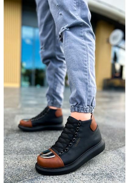 CH267 - Gst Roma Mirror Erkek Bot Sıyah/taba modelleri