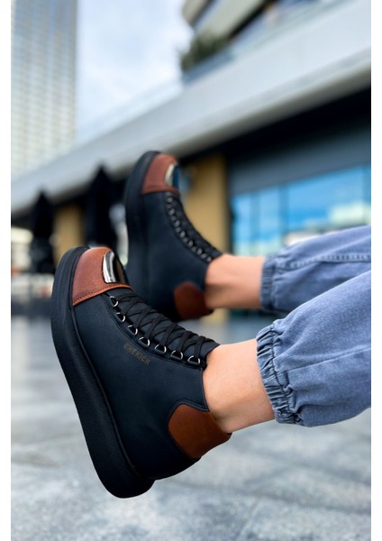 CH267 - Gst Roma Mirror Erkek Bot Sıyah/taba fırsatları