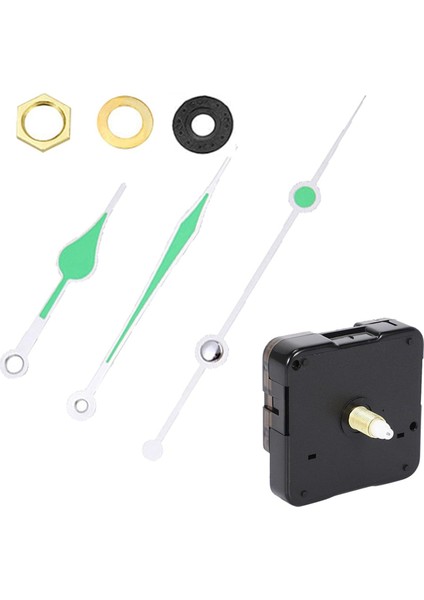 Saat Mekanizması Kuvars Saat Mekanizması Değiştirme Kiti, Sessiz Motor ve Akreplerle Kendin Yap Duvar Saati Tamir Parçaları (Yurt Dışından)