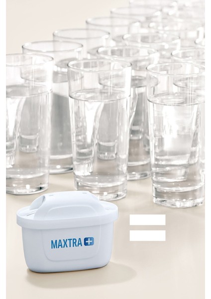 MAXTRA Plus Su Arıtma Filtresi - 150 Litre Kapasite, Beyaz, Hindistan Cevizi Aktif Karbon, 3'lü Paket