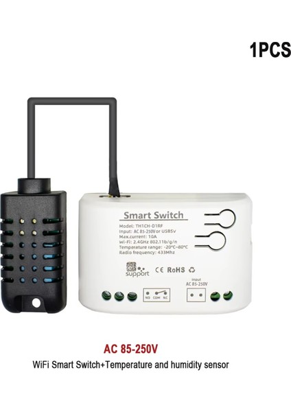 Akıllı Wifi Sıcaklık Nem Anahtarı Pasif Kuru Kontak Röle Termostat Monitör Sıcaklık Sensörü B (Yurt Dışından) modelleri