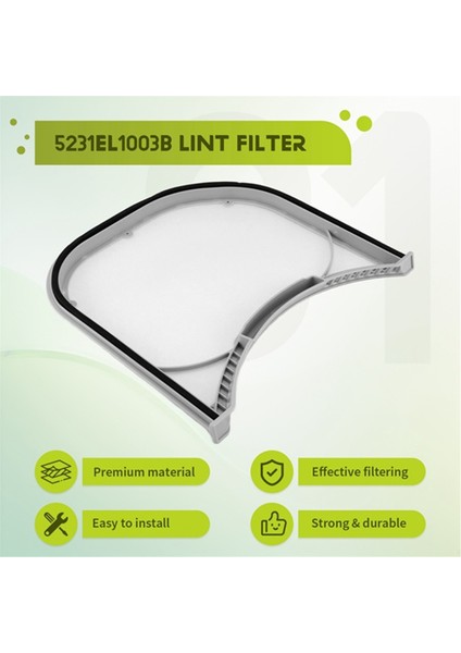 5231EL1003B Kurutma Makinesi Lint Filtresi Lg 5231EL1003B AP4440606 PS3527578 Kurutma Makinesi Parçaları Filtre Elemanı Filtresi 4 Adet (Yurt Dışından) fiyatları