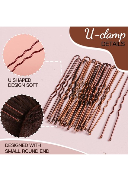 50 Adet Örgü Saç Ağları ve 100 Adet U Şeklinde, Gıda Hizmet Çalışanları Için Saç Ağları, Kadınlar ve Erkekler Için Saç Ağları Kahverengi (Yurt Dışından) indirimleri