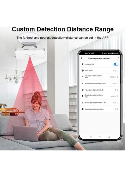 Tuya Wifi Insan Varlığı Dedektörü Tutucu Akıllı Insan Vücudu Pır Sensörü Radar Mikrodalga Hareket Sensörü 5.8ghz Algılama (Yurt Dışından) modelleri