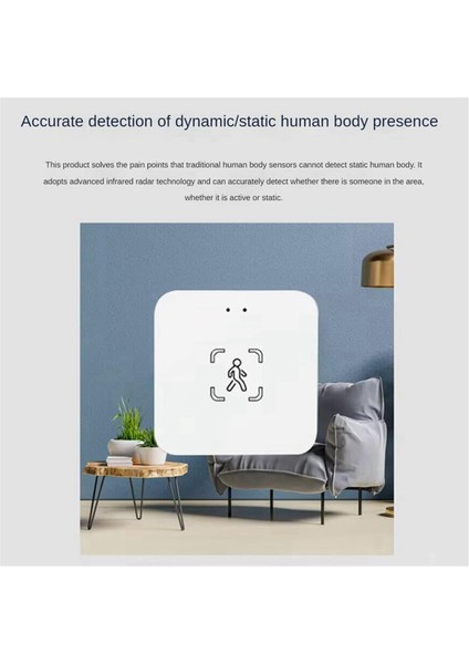Tuya Wifi Insan Varlığı Dedektörü Tutucu Akıllı Insan Vücudu Pır Sensörü Radar Mikrodalga Hareket Sensörü 5.8ghz Algılama (Yurt Dışından) indirimleri