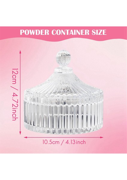 Vücut Pudrası Puf ve Kap Seti, Kadınlar ve Bebekler Için Toz Pudra Puf ve Islak Kuru Makyaj Için Gevşek Pudra Kapları (Yurt Dışından) modelleri