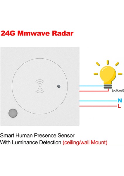 Insan Varlığı Sensörü Işık Anahtarı Zigbee Milimetre Dalgası Varlık Sensörü Otomatik Açma/kapama Akıllı Hareket Sensörü Işık Anahtarı A (Yurt Dışından) fiyatları