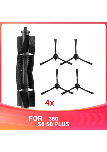 Qihoo 360 S8 S8 Plus Süpürme Robotu Aksesuarları Için Uygundur Ana Yan Fırça Takımı Yedek Sarf Malzemeleri (Yurt Dışından)