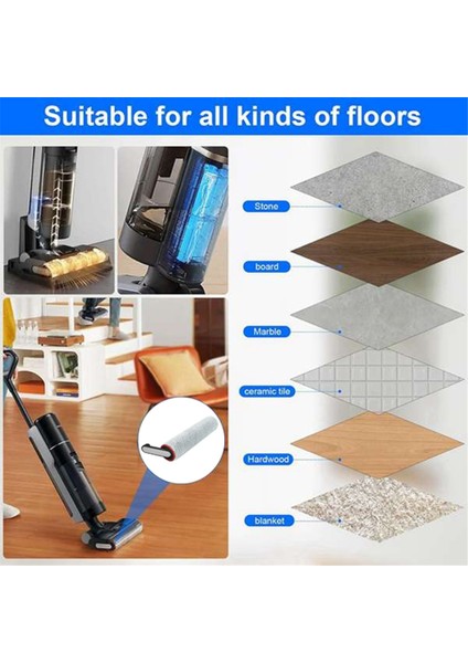 Dreame H12 PRO/H12 PLUS/H13 Pro Plus MIX/H13 Pro Plus Ultra Yedek Parçaları Için 4 Adet Rulo Fırça ve Filtre Aksesuar Seti (Yurt Dışından) indirimleri