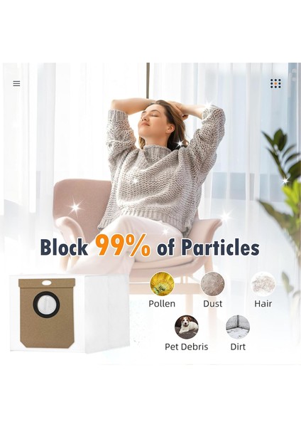 Cecotec Conga 8490 Ultimate Ultra Power Yedek Parça Toz Torbası Toz Torbası Ev Temizlik Yedek Parçaları 8 Adet (Yurt Dışından) modelleri