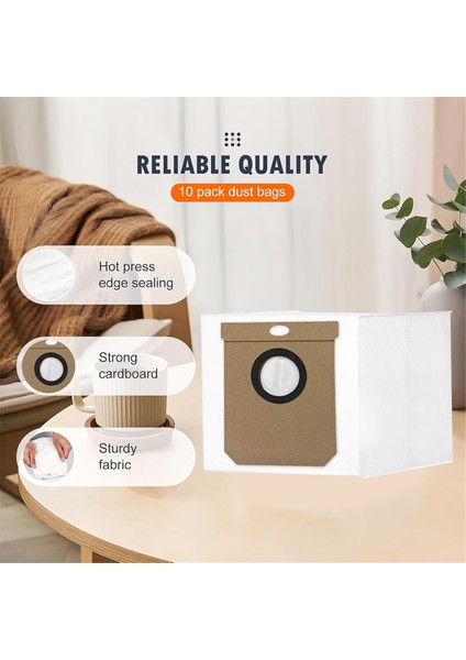 Cecotec Conga 8490 Ultimate Ultra Power Yedek Parça Toz Torbası Toz Torbası Ev Temizlik Yedek Parçaları 8 Adet (Yurt Dışından) fırsatları