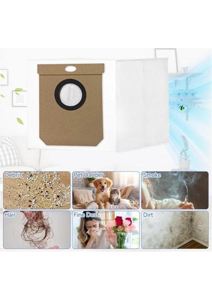 Cecotec Conga 8490 Ultimate Ultra Power Yedek Parça Toz Torbası Toz Torbası Ev Temizlik Yedek Parçaları 8 Adet (Yurt Dışından) indirimleri