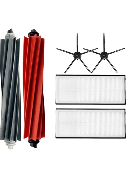 Roborock Sweeper S8 S8 Plus S8+ S8 Pro Aksesuarları Için Uygundur Silindir Ana Fırça Hepa Filtre Yan Fırça Paspas Bezi (Yurt Dışından)