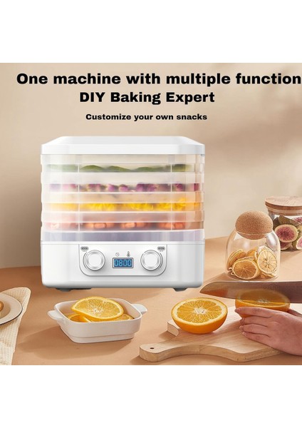 Gıda Dondurarak Kurutma Makinesi 360° Hava Akışlı Kurutma Makinesi Ayarlanabilir Zamanlayıcı ve Sıcaklık Kontrolü ile Şekerleme Atıştırmalıkları Için (Abd) (Yurt Dışından) fırsatları