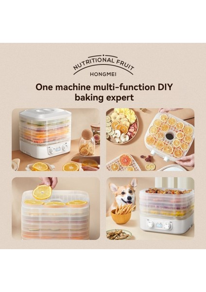 Gıda Dondurarak Kurutma Makinesi 360° Hava Akışlı Kurutma Makinesi Ayarlanabilir Zamanlayıcı ve Sıcaklık Kontrolü ile Şekerleme Atıştırmalıkları Için (Abd) (Yurt Dışından) indirimleri