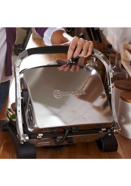 Tostkolik 1800 W Tost Makinesi - Izgara Fonksiyonu, Sökülebilir Granit Döküm Plaka, İnoks