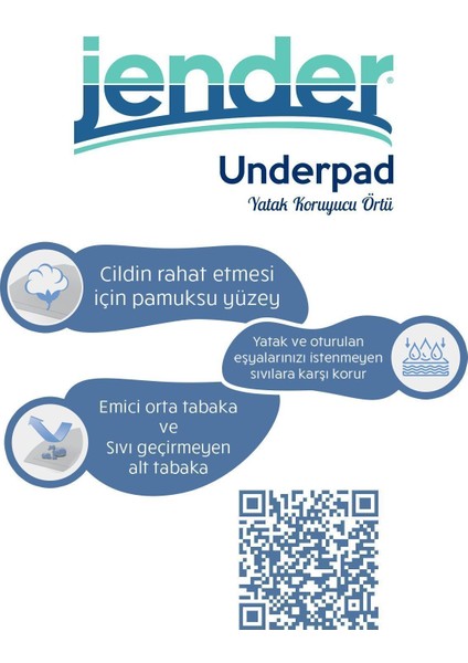 Hasta Altı Koruma Bezi - Sızdırmaz, Yumuşak Doku, Yatan Hastalar için İdeal, 60x90 cm, 30 Adet indirimleri