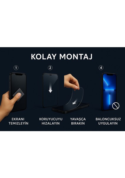 Nano Teknoloji 9h Tam Temperli Kırılmaz Ekran Koruyucu Cam Darbe Önleyici (Yüksek Çözünürlük-Dayanıklı) –iphone 11-XR-13-14-14PRO-14PROMAX-15-15PRO-15PROMAX-16-16PRO-16PROMAX-16E Uyumlu (Sorvia)