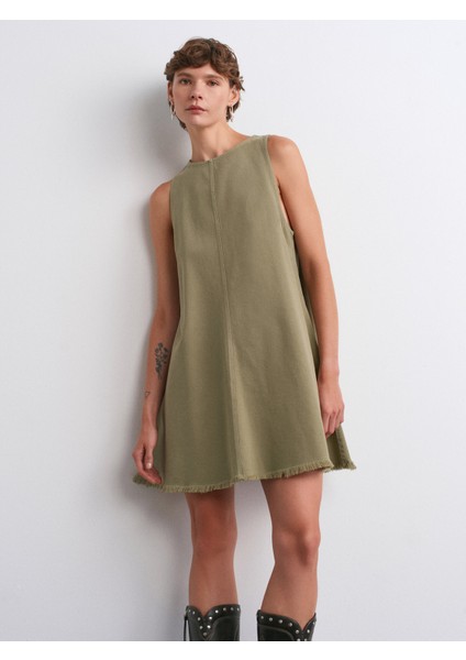 91511 Kolsuz Mini Elbise-Çağla modelleri