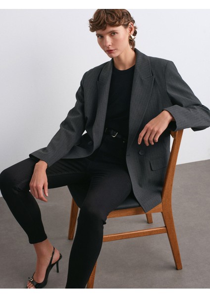 60767 Blazer Ceket-Antrasit