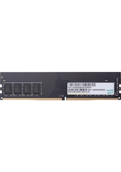 8 GB (1X8GB) 3200MHZ CL22 Ddr4 Ram (AU08GGB32CSYBGH)