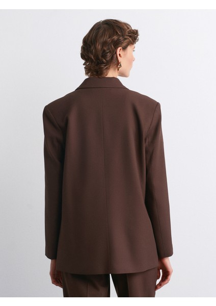 60767 Blazer Ceket-Koyu Kahve fiyatları